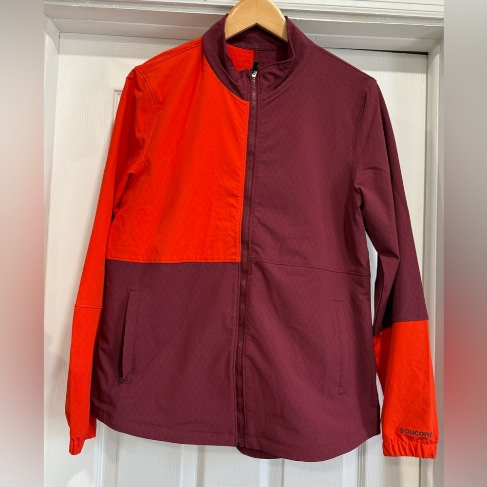 Saucony Orange and Burgundy Jacket